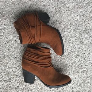 Brown booties